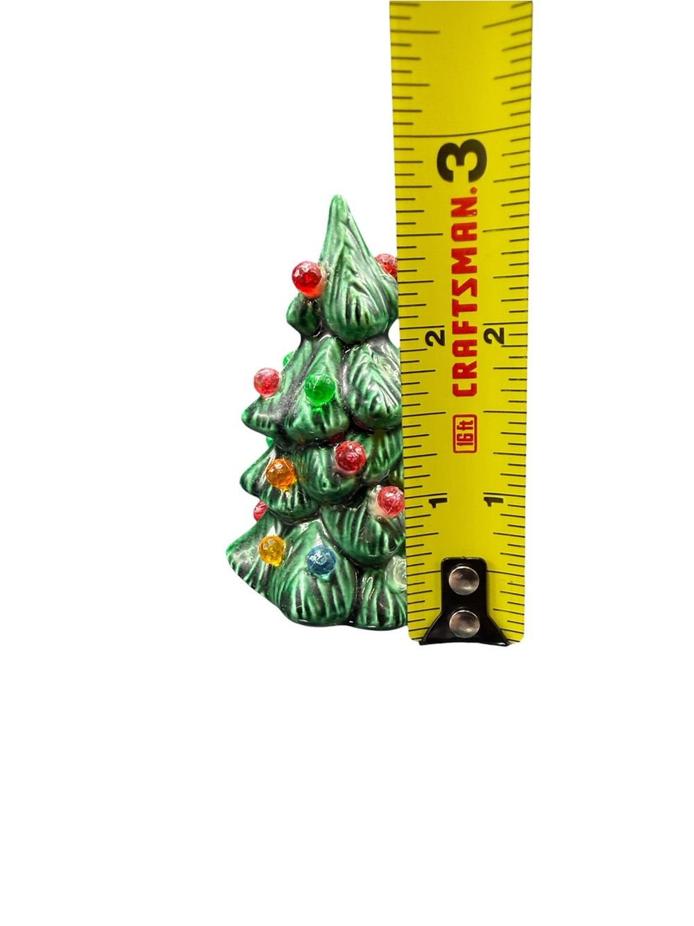 Ceramic Christmas Tree Miniature Multicolor Lights Holiday Decor Set of 5 - Picture 9 of 9